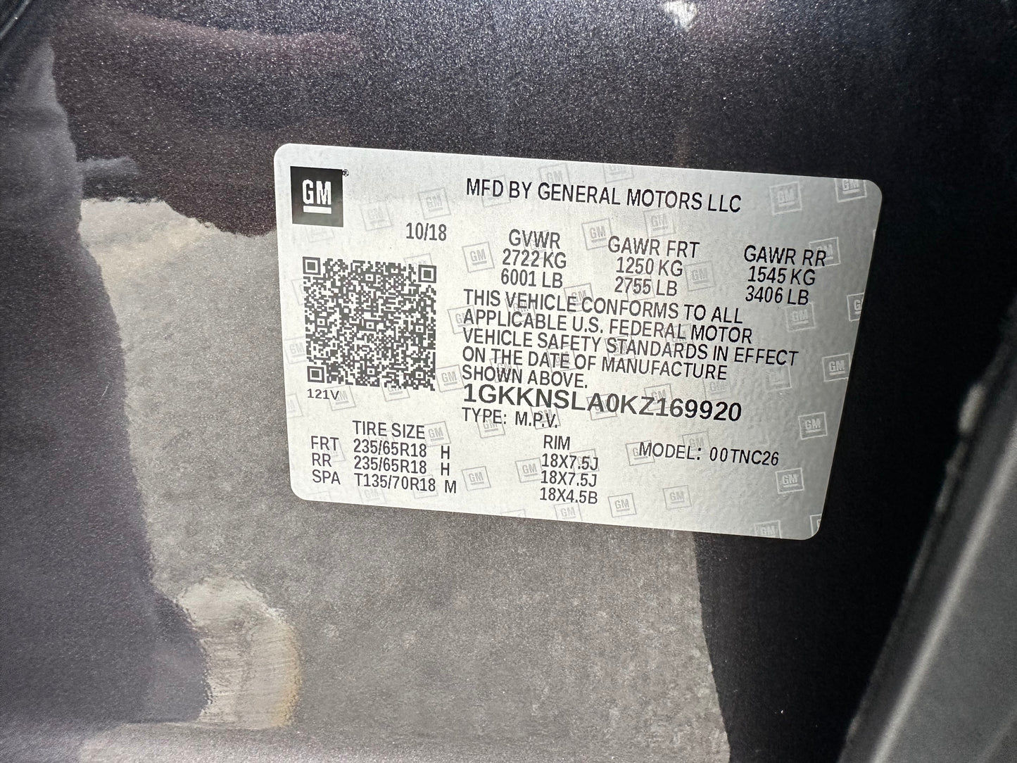 2019 GMC Acadia SLE-2