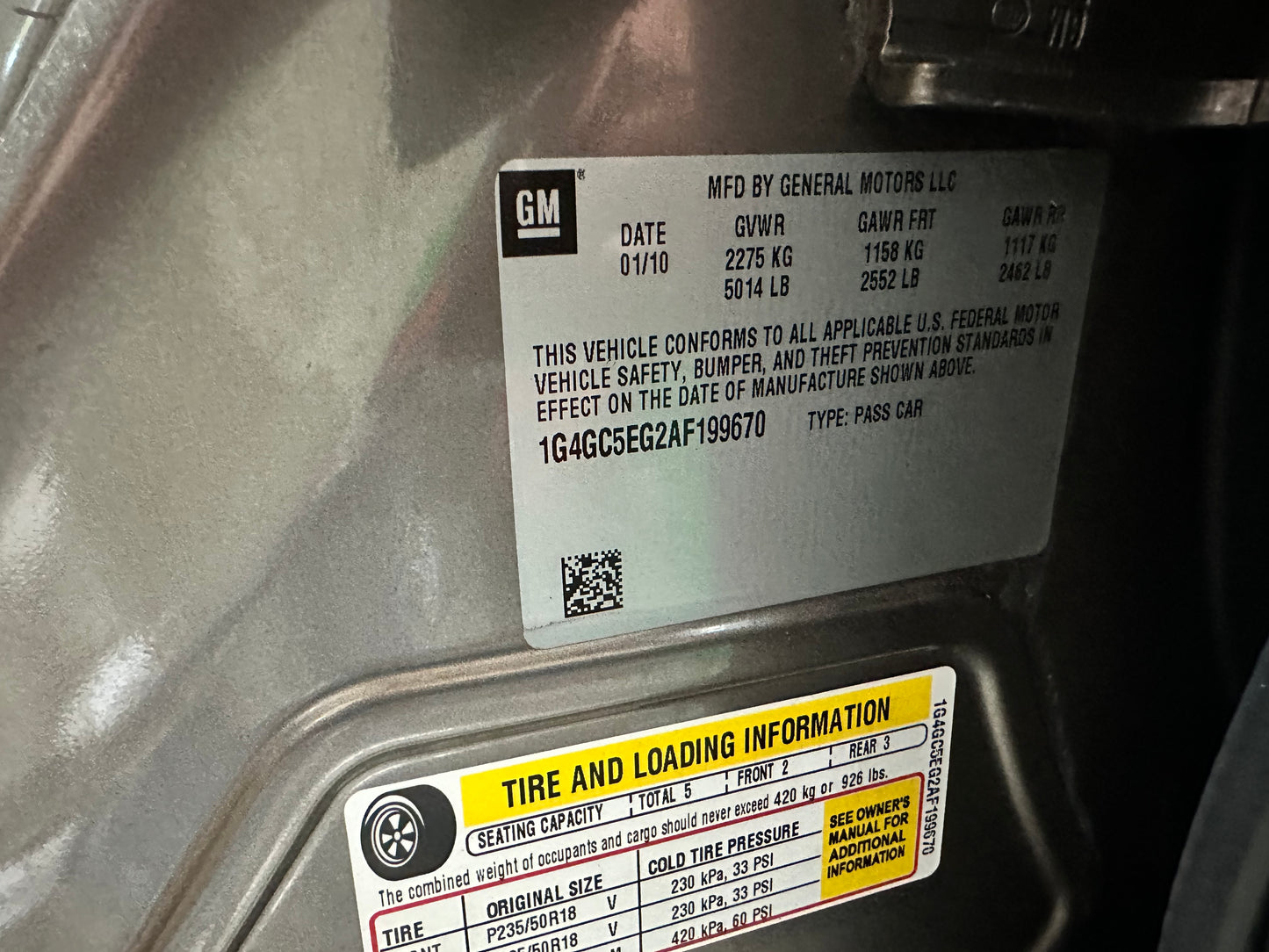 2010 Buick LaCrosse CXL — 77,042 Miles